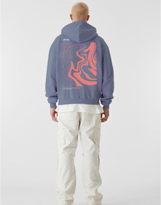 Суичър LY HOODY - CHAOS 2 vintage blue XXL