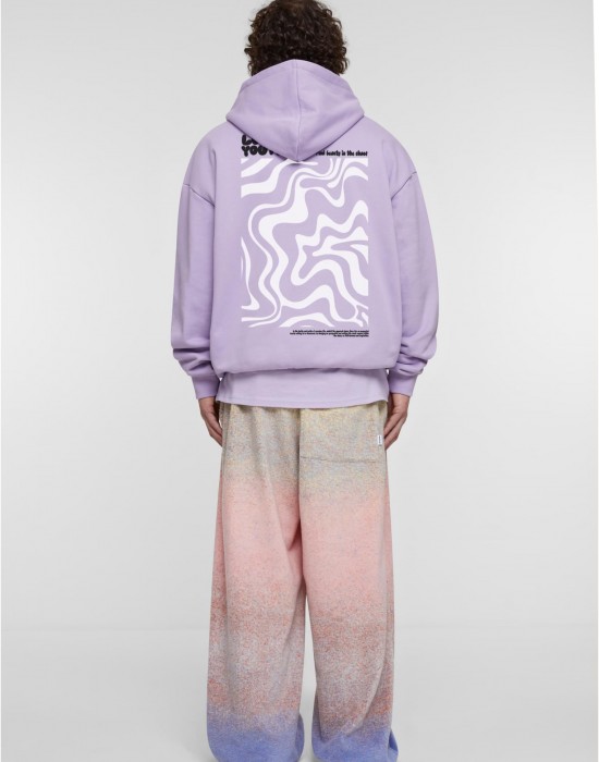 Суичър LY HOODY - BEAUTIFUL CHAOS BLACK/BEIGE lilac XXL