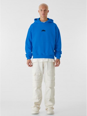 Суичър LY HOODY - BEAUTIFUL CHAOS BLACK/BEIGE cobalt blue XXL