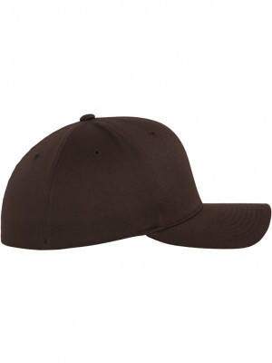 Шапка с козирка в кафяво Flexfit Wooly Combed 