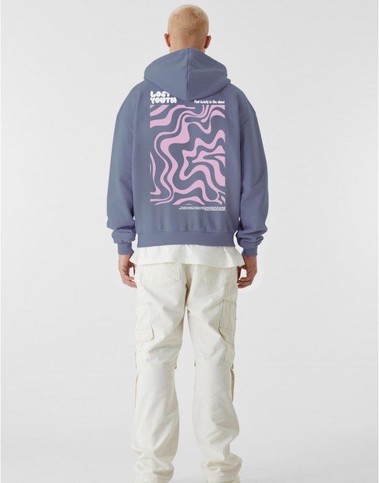 Суичър LY HOODY - BEAUTIFUL CHAOS vintage blue XL