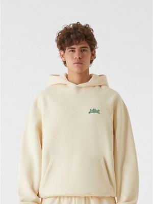 Суичър LOST YOUTH OVERSIZED HOODIE - CHAOS FLOW whitesand XXL