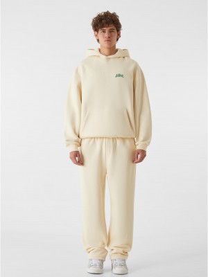 Суичър LOST YOUTH OVERSIZED HOODIE - CHAOS FLOW whitesand XXL