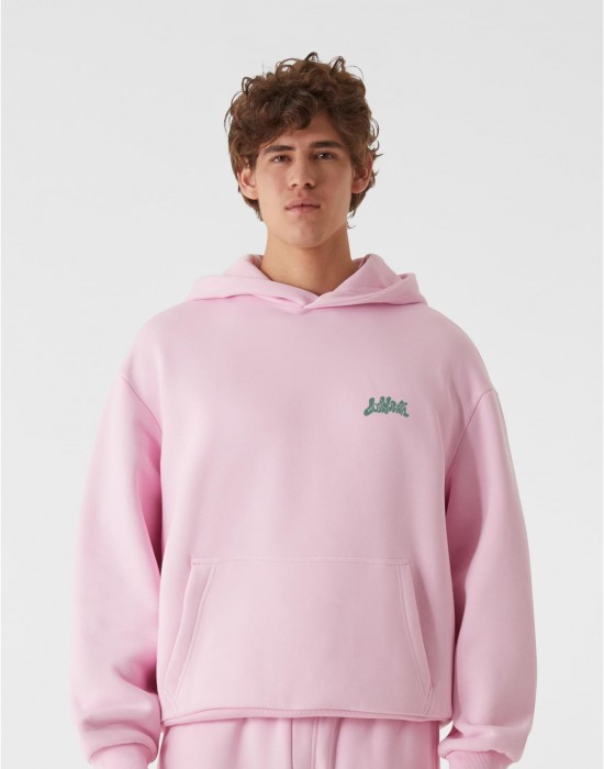 Суичър LOST YOUTH OVERSIZED HOODIE - CHAOS FLOW softpink XXL