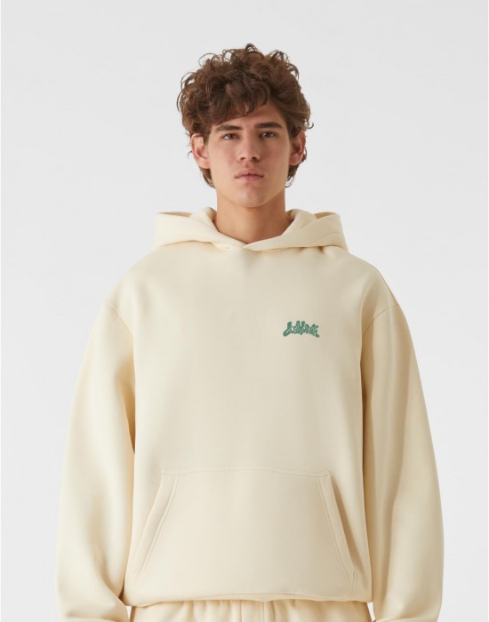 Суичър LOST YOUTH OVERSIZED HOODIE - COVER STORY whitesand XXL