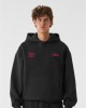 Суичър LOST YOUTH OVERSIZED HOODIE - WILD AT HEART black XXL