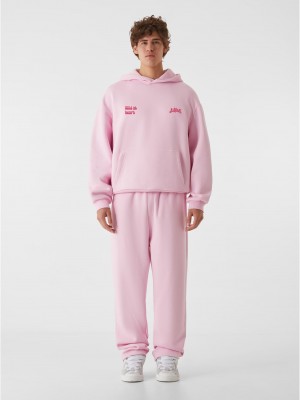 Суичър LOST YOUTH OVERSIZED HOODIE - WILD AT HEART softpink XXL