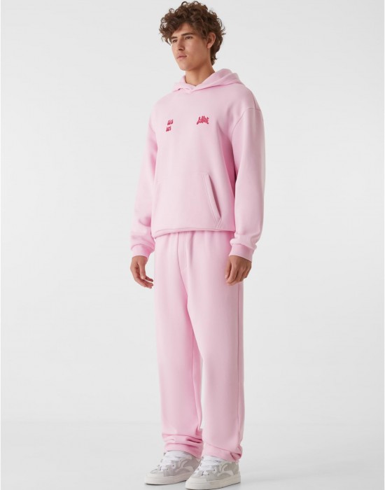 Суичър LOST YOUTH OVERSIZED HOODIE - WILD AT HEART softpink XXL