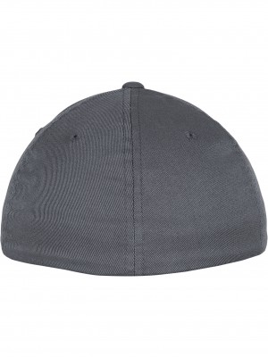 Шапка с козирка в сиво Flexfit Wooly Combed 