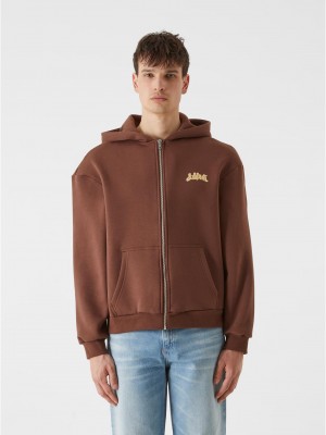 Суичър Lost Youth Zip Hoody - Western Motel chocolatebrown XXL