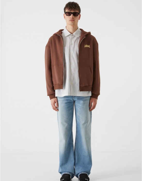 Суичър Lost Youth Zip Hoody - Western Motel chocolatebrown XXL