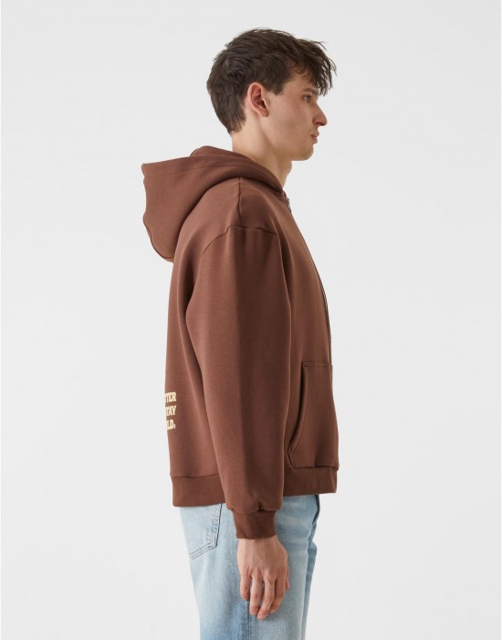 Суичър Lost Youth Zip Hoody - Western Motel chocolatebrown XXL