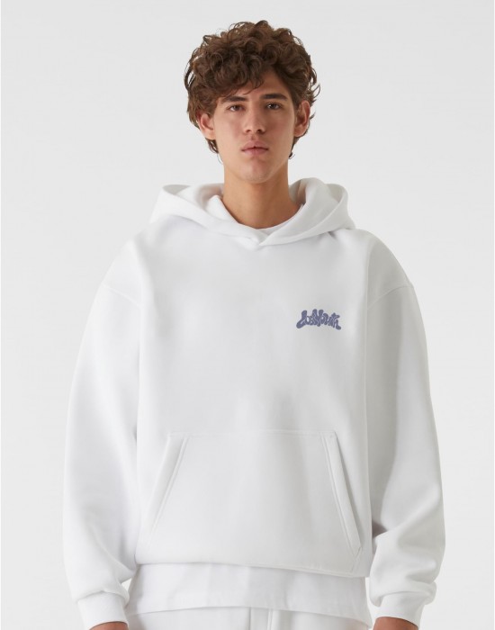 Суичър Lost Youth Hoody - Coffee to go white XXL