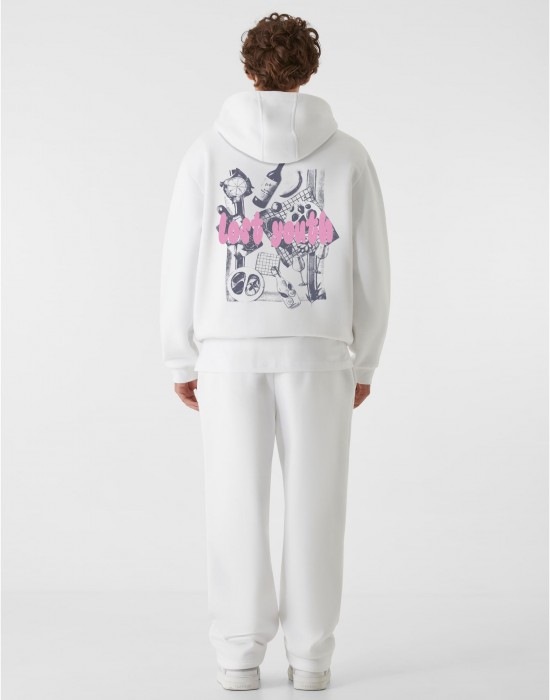 Суичър Lost Youth Hoody - Foods&Friends white XXL