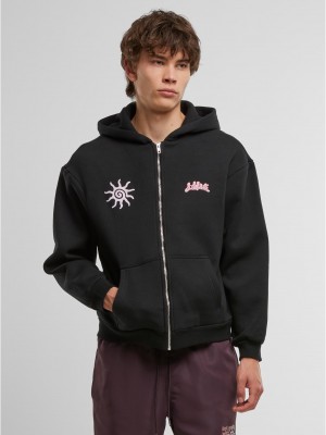 Суичър Lost Youth Oversized Zip Hoodie - With Love black XXL