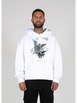 Суичър SAINT V.1 x Heavy Hoody Oversized Essentials V.4 white XXL