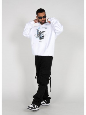 Суичър SAINT V.1 x Heavy Hoody Oversized Essentials V.4 white XXL