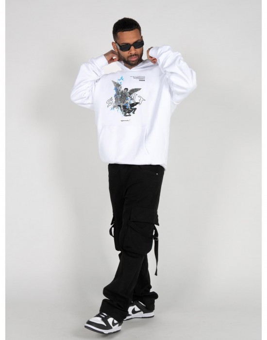 Суичър SAINT V.1 x Heavy Hoody Oversized Essentials V.4 white XXL