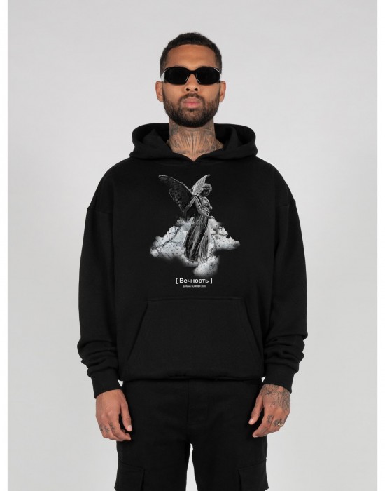 Суичър ANGEL 3.0 Heavy Hoody Oversized Essentials V.4 black XXL