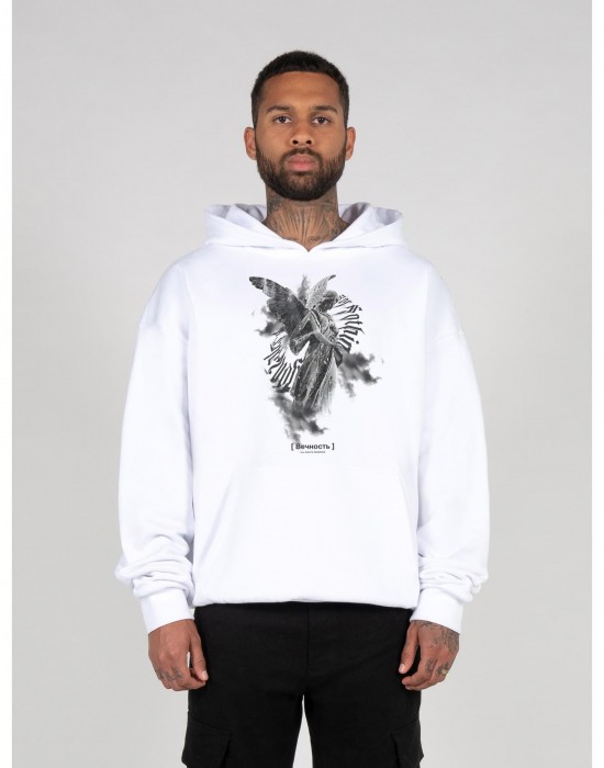 Суичър ANGEL 3.0 x Heavy Hoody Oversized Essentials V.4 white XXL