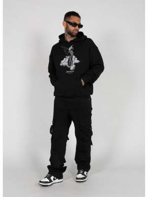 Суичър ANGEL Heavy Hoody Oversized Essentials V.4 black XXL