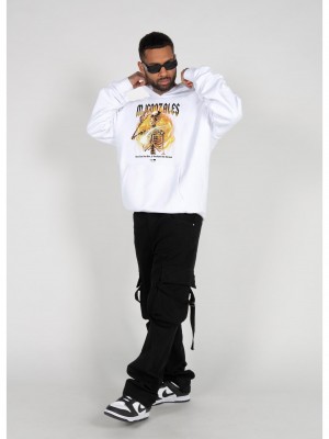 Суичър HELLRIDE V.1 Heavy Hoody Oversized Essentials V.4 white XXL