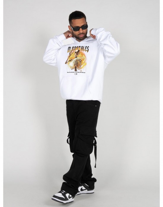 Суичър HELLRIDE V.1 Heavy Hoody Oversized Essentials V.4 white XXL