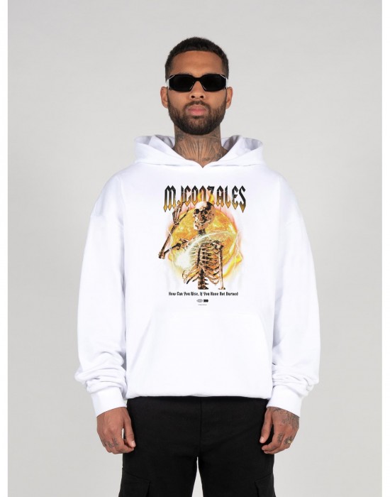 Суичър HELLRIDE V.1 Heavy Hoody Oversized Essentials V.4 white XXL