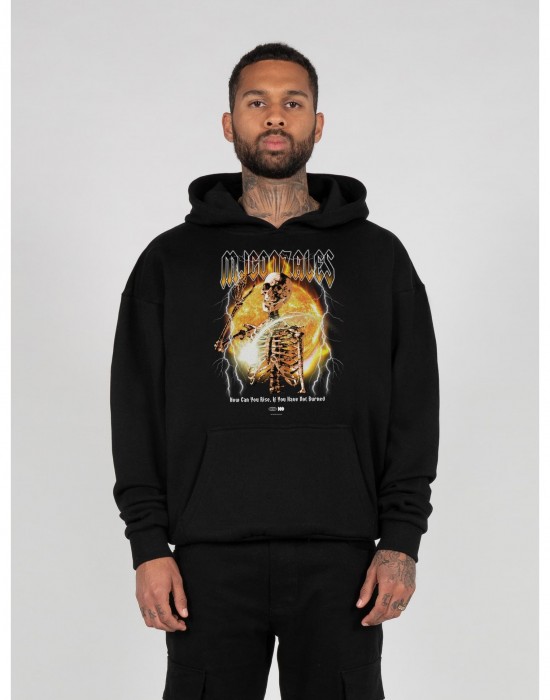 Суичър HELLRIDE V.1 Heavy Hoody Oversized Essentials V.4 black XXL