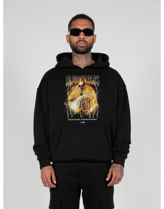 Суичър HELLRIDE V.1 Heavy Hoody Oversized Essentials V.4 black XXL