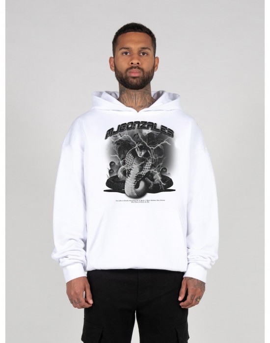 Суичър TOXIC V.1 Heavy Hoody Oversized Essentials V.4 white XXL