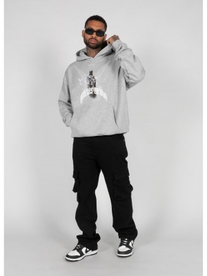 Суичър HIGHER THAN HEAVEN V.1  with Ultra Heavy Hoody grey XXL