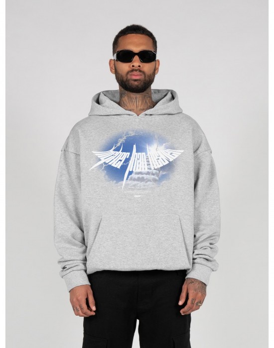 Суичър HIGHER THAN HEAVEN V.4  with Ultra Heavy Hoody grey XXL