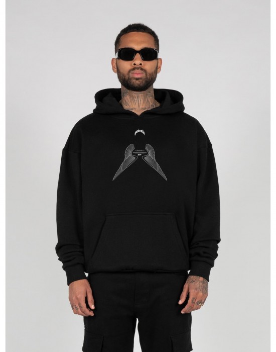 Суичър HIGHER THAN HEAVEN V.5 with Ultra Heavy Hoody black XXL