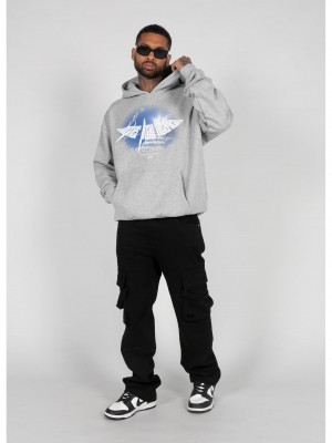 Суичър HIGHER THAN HEAVEN V.4 Ultra Heavy Hoody grey XXL