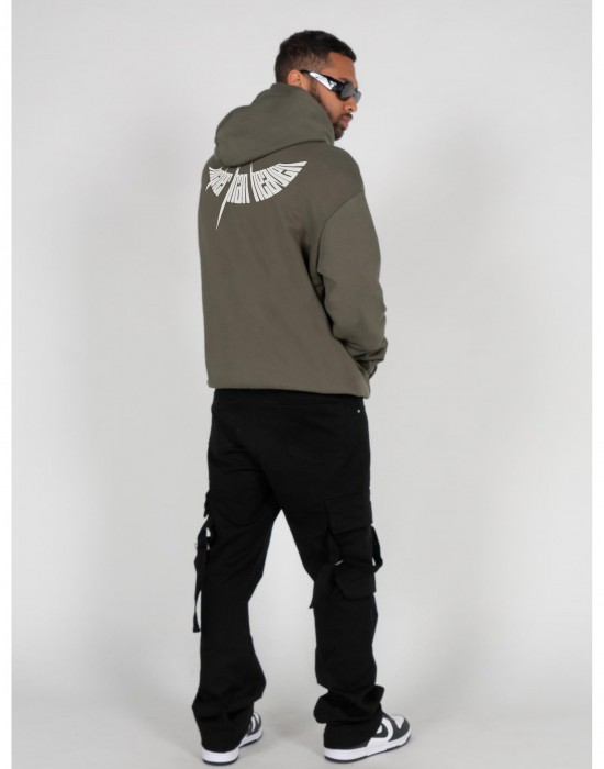 Суичър HIGHER THAN HEAVEN V.4 Ultra Heavy Hoody olive XXL