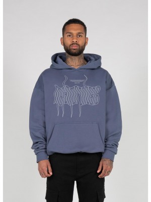Суичър METAMORPHOSE V.1 Heavy Oversized Hoody vintageblue XXL
