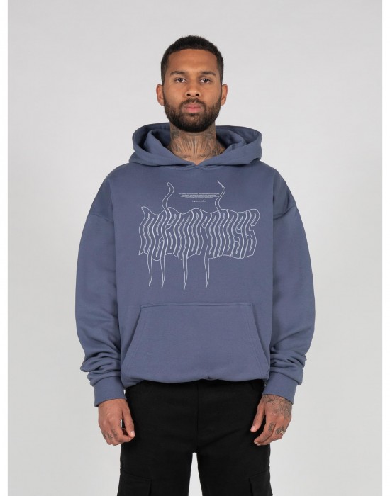 Суичър METAMORPHOSE V.1 Heavy Oversized Hoody vintageblue XXL
