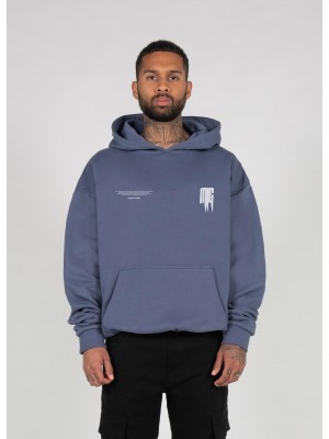 Суичър METAMORPHOSE V.2 Heavy Oversized Hoody vintageblue XXL