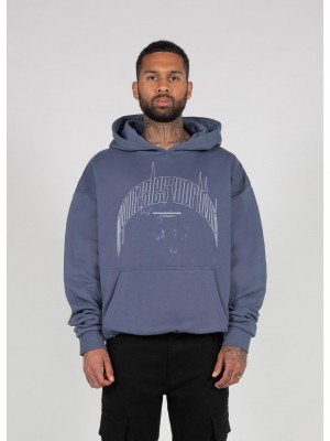 Суичър METAMORPHOSE V.3 Heavy Oversized Hoody vintageblue XXL