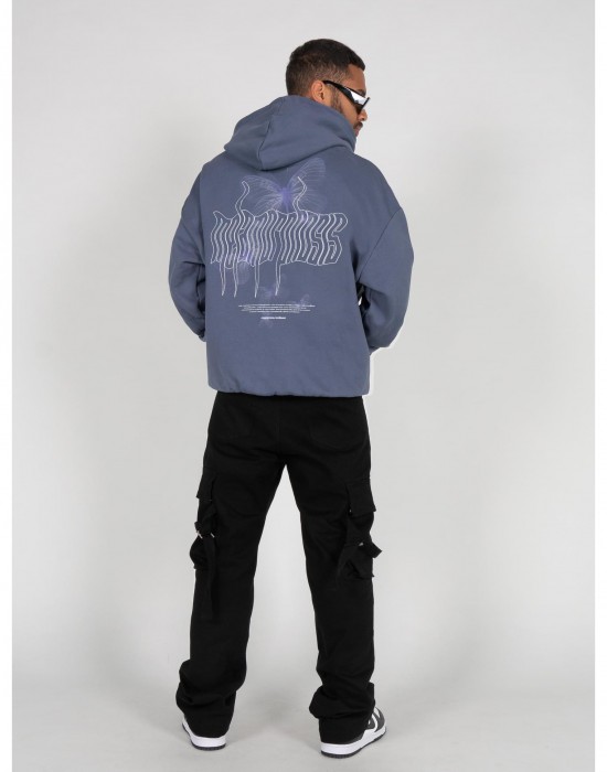 Суичър METAMORPHOSE V.4 Heavy Oversized Hoody vintageblue XXL