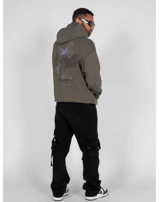 Суичър METAMORPHOSE V.4 x Heavy Oversized Hoody olive XXL