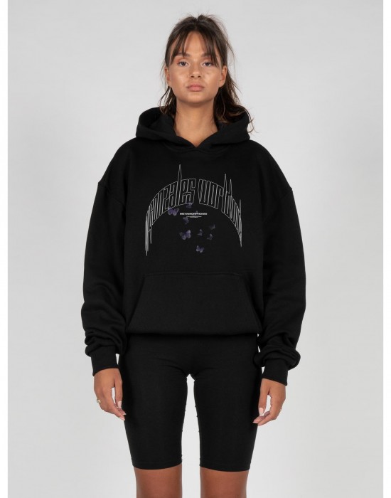 Ladies METAMORPHOSE V.3 Heavy Oversized Hoody black XXL