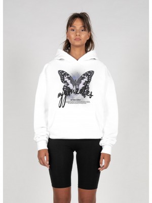 Ladies METAMORPHOSE V.7 x Heavy Oversized Hoody white XXL