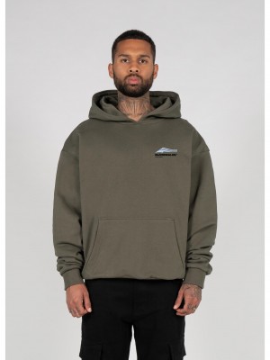 Суичър Wave V.1 x Heavy Oversized Hoody olive XXL