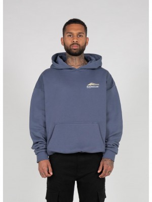 Суичър Wave V.1 x Heavy Oversized Hoody vintageblue XXL