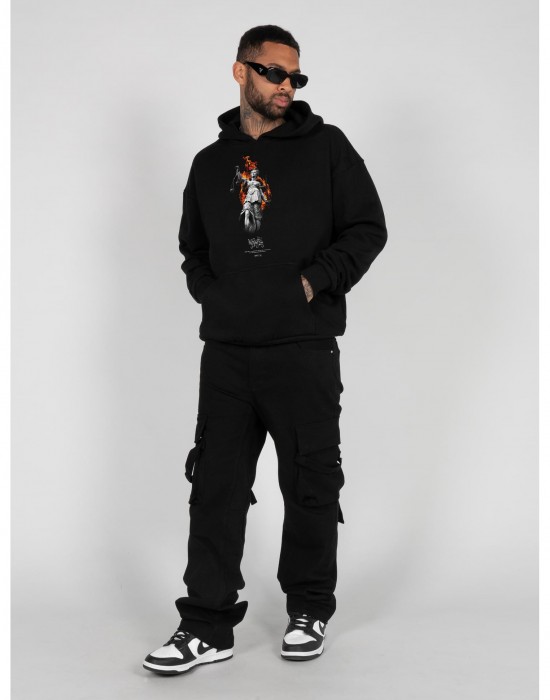 Суичър Justitia x Heavy Oversized Hoody black XXL