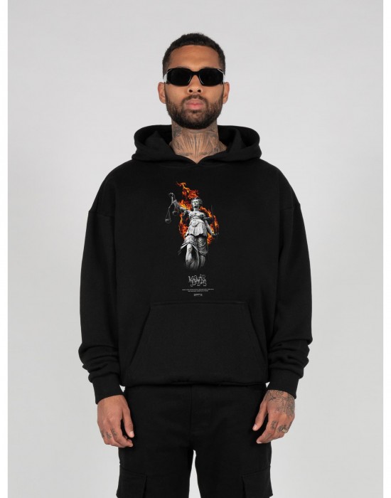 Суичър Justitia x Heavy Oversized Hoody black XXL