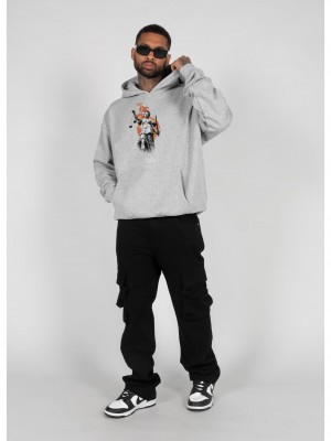 Суичър Justitia x Heavy Oversized Hoody grey XXL