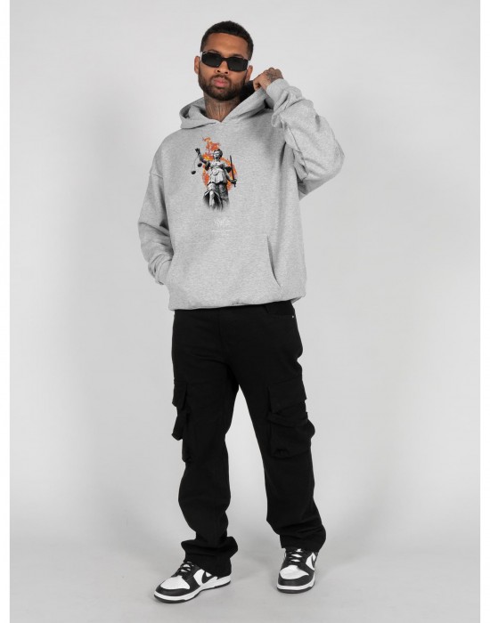 Суичър Justitia x Heavy Oversized Hoody grey XXL